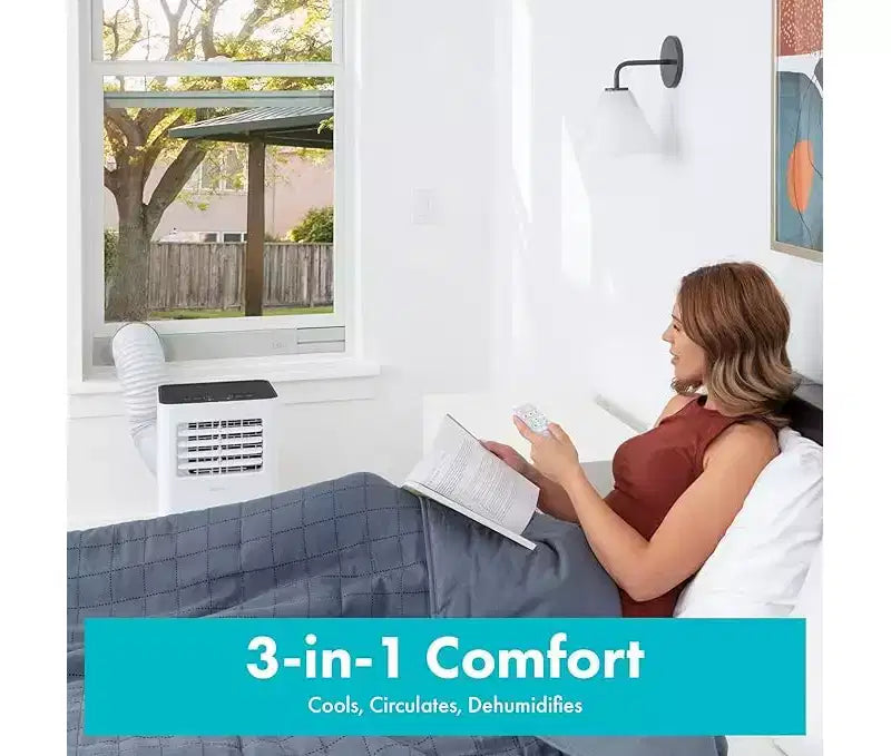 Climatiseur portable SereneLife 8 000 BTU avec Wi-Fi, déshumidificateur et ventilateur