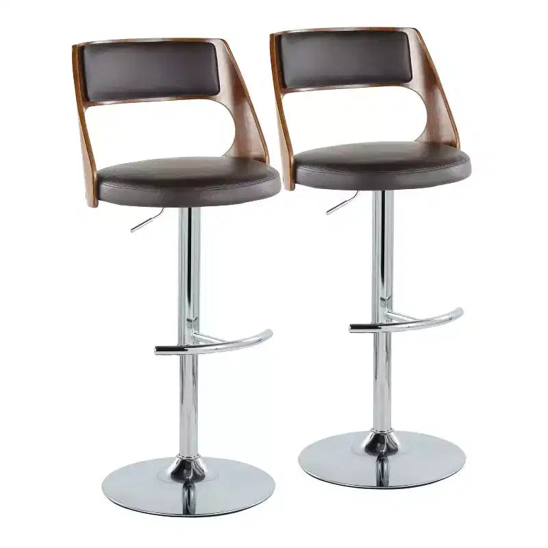 Juego de 2 taburetes de bar ajustables Cecina - LumiSource