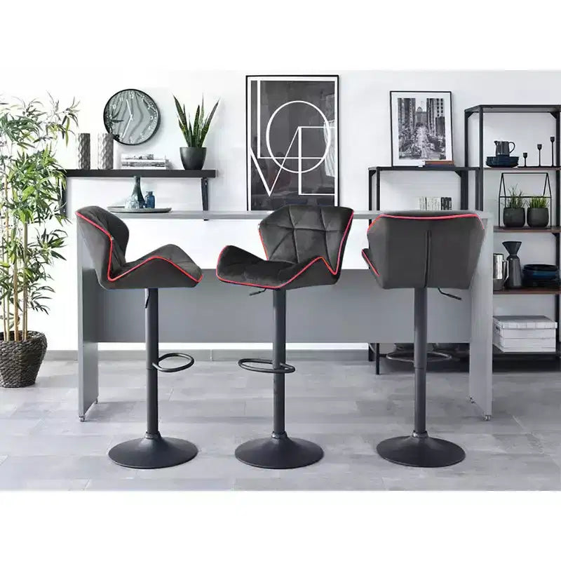 Taburete de bar/silla de bar contemporáneo ajustable Modern Home Luxe Spyder con rotación de 360°