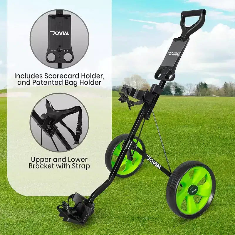 Carrito de golf plegable de 3 ruedas