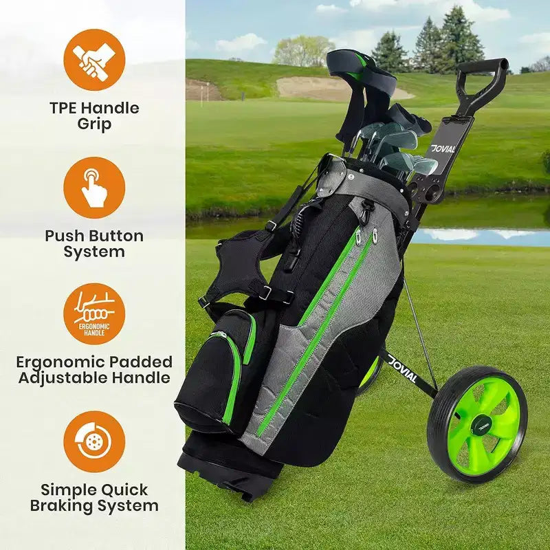 Carrito de golf plegable de 3 ruedas