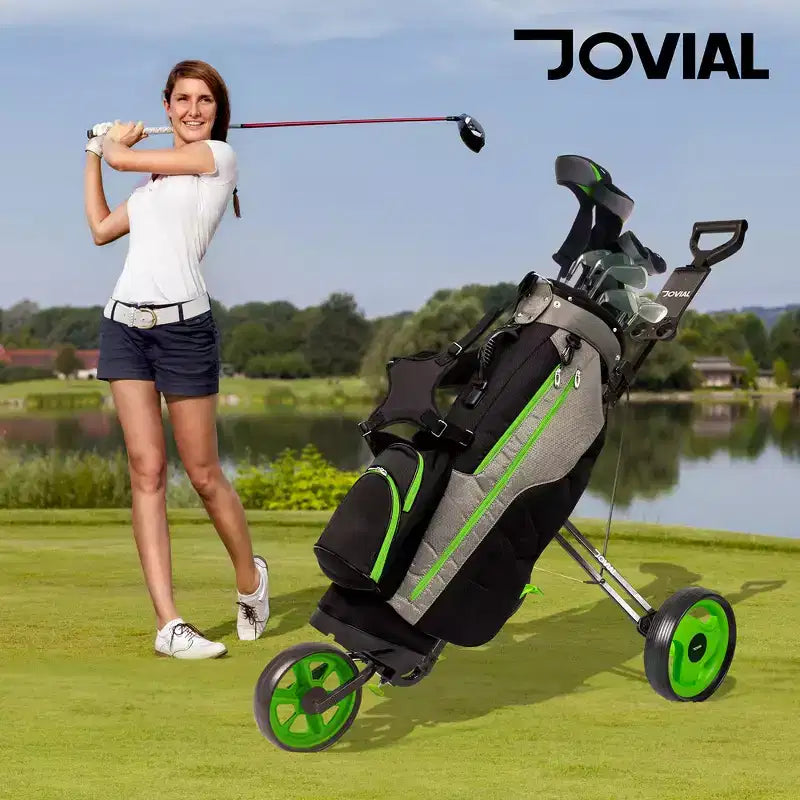 Carrito de golf plegable de 3 ruedas
