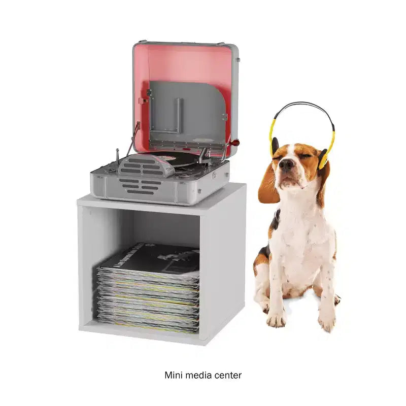 Mesa auxiliar de cubos modulares apilables contemporáneos