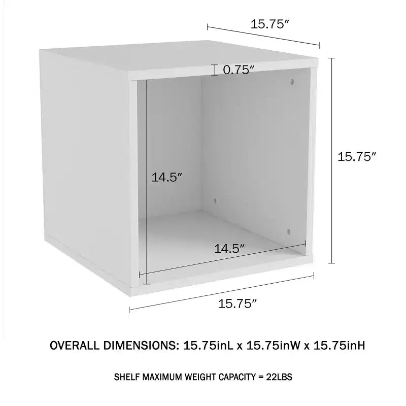 Mesa auxiliar de cubos modulares apilables contemporáneos