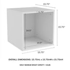 Mesa auxiliar de cubos modulares apilables contemporáneos