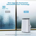 Aire acondicionado portátil Garvee de 14,000 BTU, ventilador con control remoto de 9,300 BTU (DOE)
