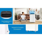 Aire acondicionado portátil Garvee de 14,000 BTU, ventilador con control remoto de 9,300 BTU (DOE)