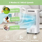 Refroidisseur d'air par évaporation Costway 4-en-1 avec humidificateur portable, minuterie, 3 modes et vitesses