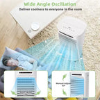Refroidisseur d'air par évaporation Costway 4-en-1 avec humidificateur portable, minuterie, 3 modes et vitesses