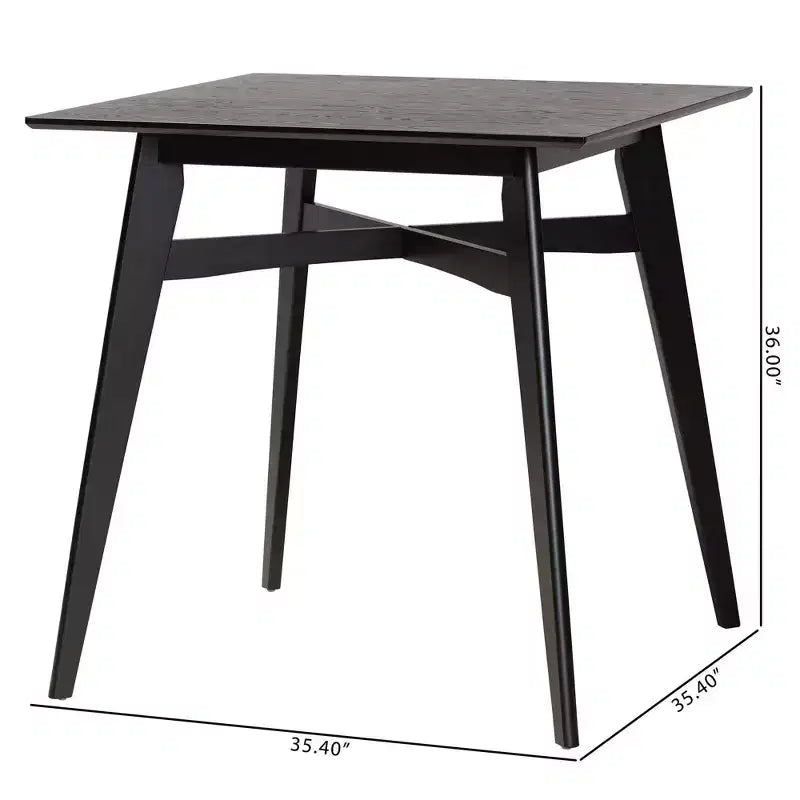 Mesa alta de pub de madera Leena de Baxton Studio