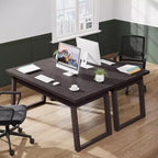 Escritorio ejecutivo Lantine Home Office, escritorio de madera de 55 pulgadas con cajón, mesa de estudio de estilo escandinavo, mueble de estación de trabajo