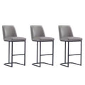 Manhattan Comfort Set of 3 Serena Barstools