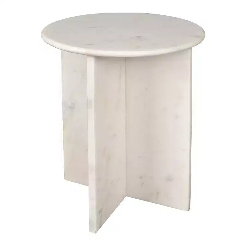 Table d'appoint en forme de X faite à la main en marbre naturel contemporain JONATHAN Y Javier 17.75