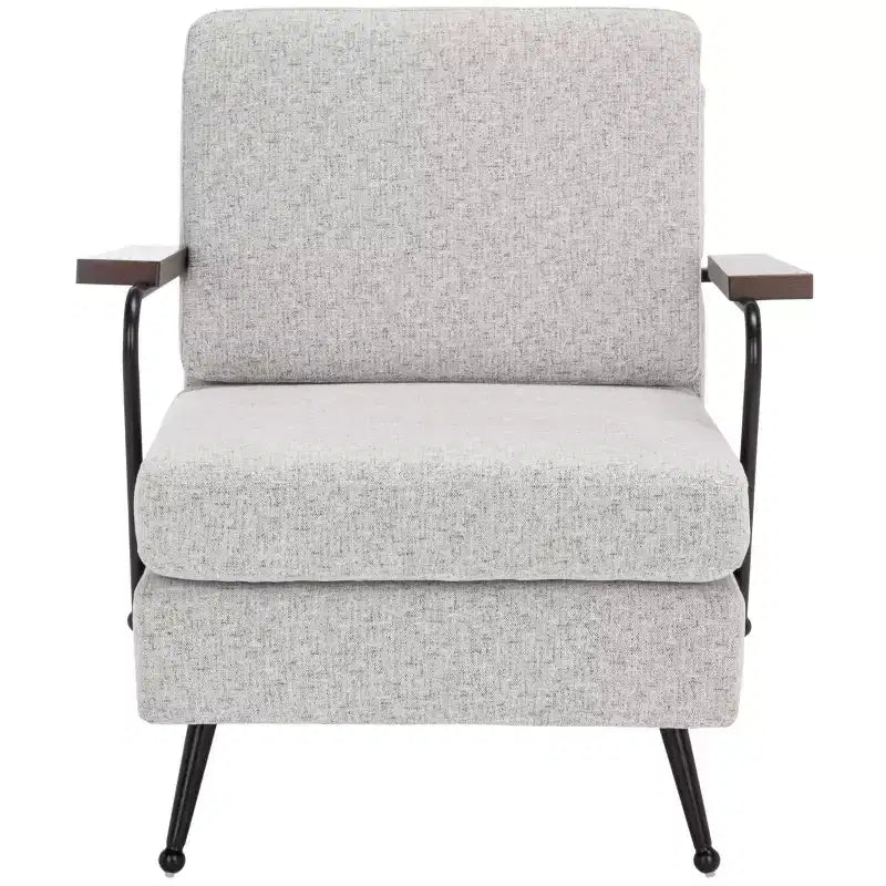 Lohan Arm Chair - ACH5201A - Light Grey/Gold - Safavieh