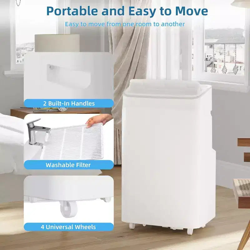 Aire acondicionado portátil de 14000/12000 BTU