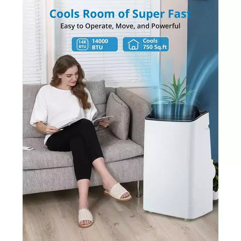 Climatiseurs portables de 14 000 BTU, Climatiseur portable pour chambre à coucher