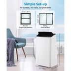 Climatiseurs portables de 14 000 BTU, Climatiseur portable pour chambre à coucher
