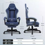 Silla de oficina GTPLAYER para videojuegos de tela con reposabrazos de enlace, silla de ordenador ergonómica
