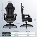 Silla de oficina GTPLAYER para videojuegos de tela con reposabrazos de enlace, silla de ordenador ergonómica