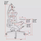 Sillón Gaming Echo Antimanchas de Tela - Techni Sport