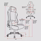 Sillón Gamer de Tela con Memory Foam - Techni Sport