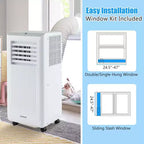 Climatiseur portable Costway 6500 BTU (10000 BTU ASHRAE) 3-en-1 avec déshumidificateur