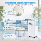 Climatiseur portable Costway 6500 BTU (10000 BTU ASHRAE) 3-en-1 avec déshumidificateur