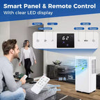 Climatiseur portable Costway 9000 BTU 3 en 1 avec ventilateur, déshumidificateur et mode veille 6250 BTU (9000 BTU ASHRAE)