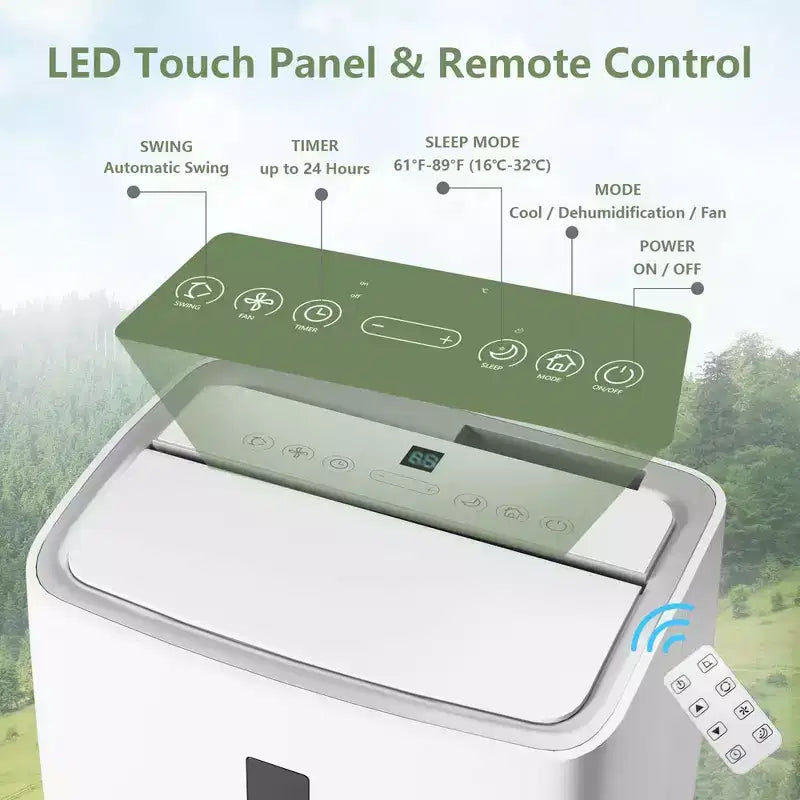 Climatiseurs portables de 12 000 BTU pour chambre jusqu'à 51 m²
