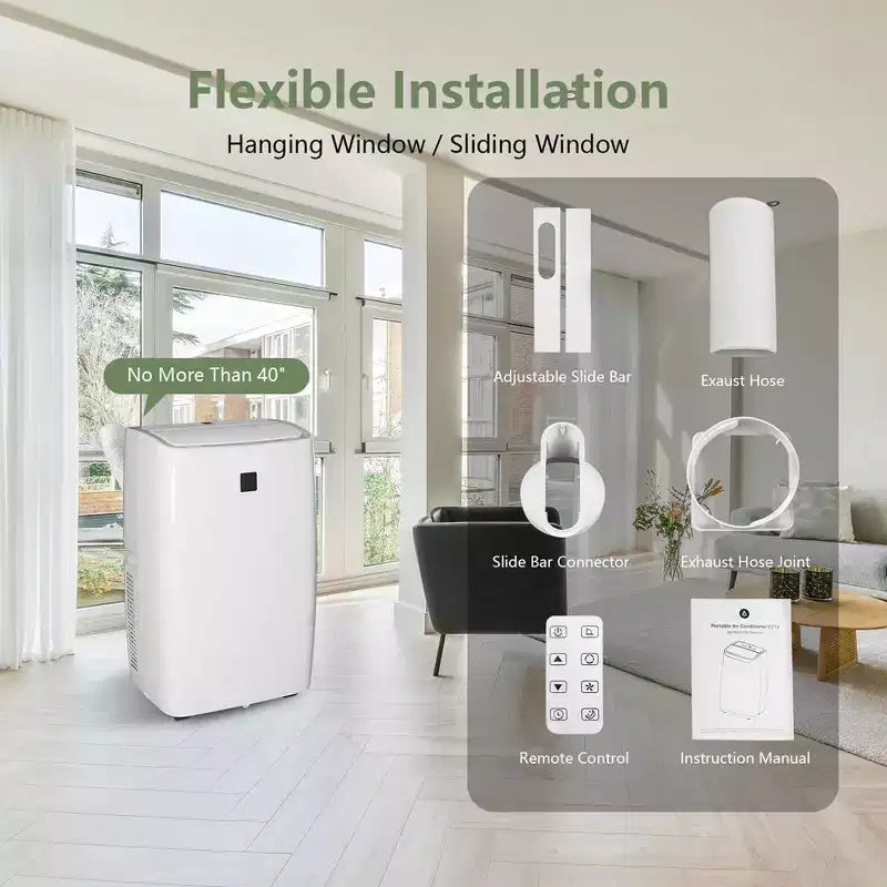 Climatiseurs portables de 12 000 BTU pour chambre jusqu'à 51 m²