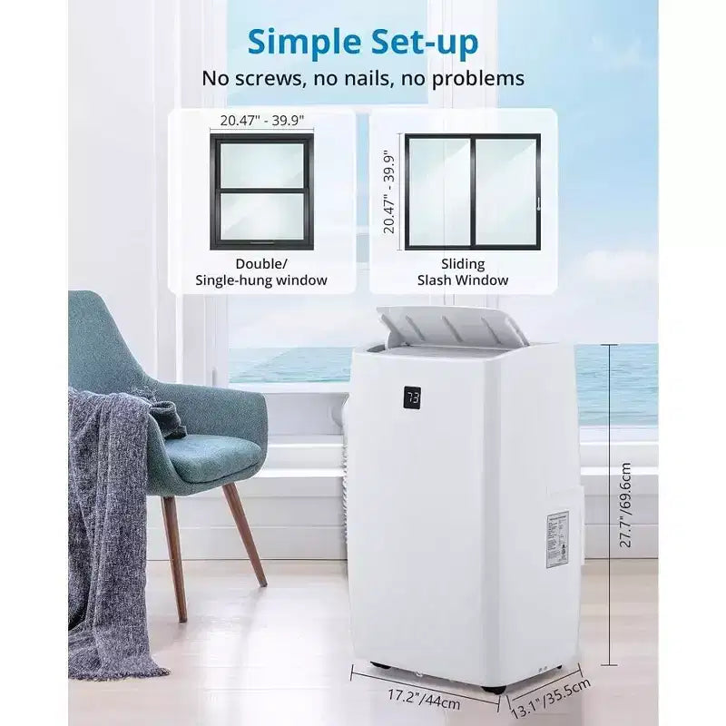 Climatiseurs portables de 12 000 BTU pour chambre jusqu'à 51 m²