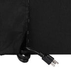 Flash Furniture Hugo Cabecero con 2 tomas de corriente, 1 puerto USB y 1 puerto USB tipo C con tapicería de lino sintético y doble opción para colgar