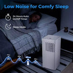 Costway Climatiseur portable 3-en-1 7100 BTU (10000 BTU ASHRAE) avec déshumidificateur, mode froid et ventilateur