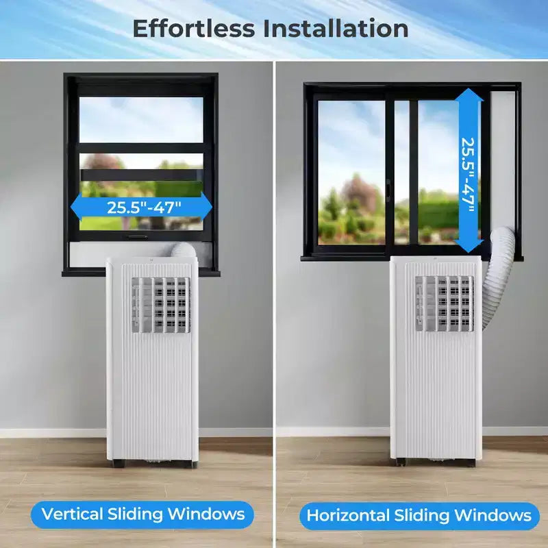 Costway Climatiseur portable 3-en-1 7100 BTU (10000 BTU ASHRAE) avec déshumidificateur, mode froid et ventilateur
