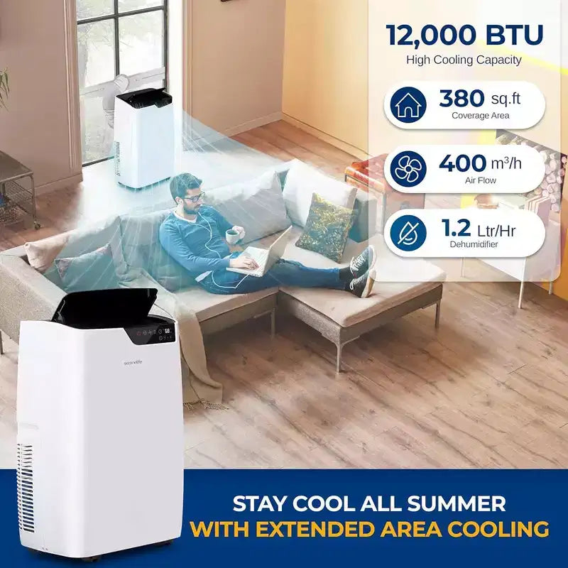 Climatiseur et Chauffage Portable SereneLife 12 000 BTU