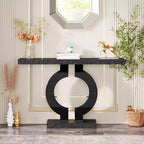 Mesa consola Lantine Modern 43 con espejo y base en forma de O
