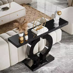 Mesa consola Lantine Modern 43 con espejo y base en forma de O
