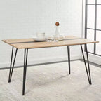 Mesa de comedor Alarick - DTB5802 - Natural/Negro - Safavieh