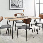 Mesa de comedor Alarick - DTB5802 - Natural/Negro - Safavieh