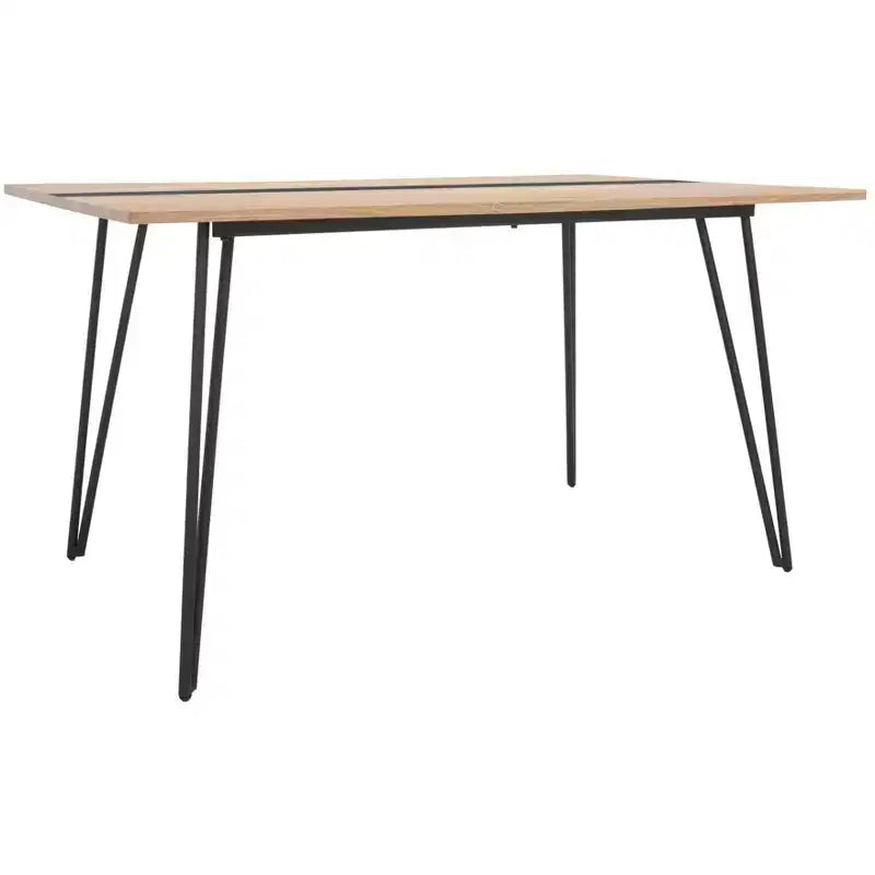 Mesa de comedor Alarick - DTB5802 - Natural/Negro - Safavieh