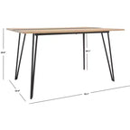 Mesa de comedor Alarick - DTB5802 - Natural/Negro - Safavieh
