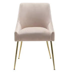 WestinTrends Sillón tapizado de terciopelo de alto rendimiento con patas de metal