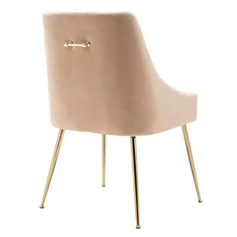 WestinTrends Sillón tapizado de terciopelo de alto rendimiento con patas de metal
