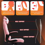 Silla FDW para videojuegos, silla de oficina, silla de escritorio con soporte lumbar, reposabrazos abatibles, reposacabezas