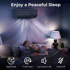 Climatiseur et Chauffage Mini Split Wi-Fi 24000 BTU avec Pompe à Chaleur Costway