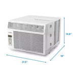 Acondicionador de aire de ventana COMMERCIAL COOL CWAM145W6C de 14,300, con control remoto y termostato ajustable, 14,500 BTU, blanco